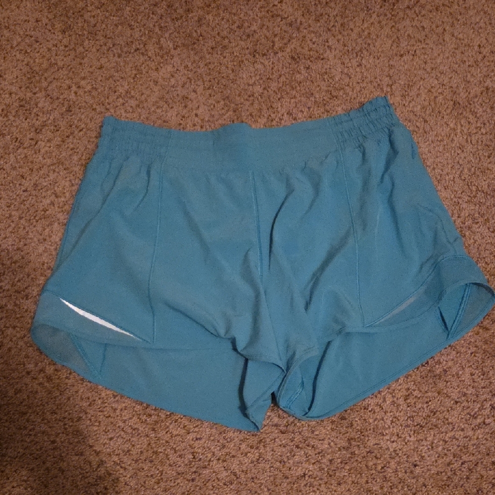 Lululemon Women's Turquoise Athletic Shorts, Size 10